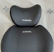 天然乳胶汽车腰靠＋头枕，深空灰色，汽车通用，九九新基本未使用